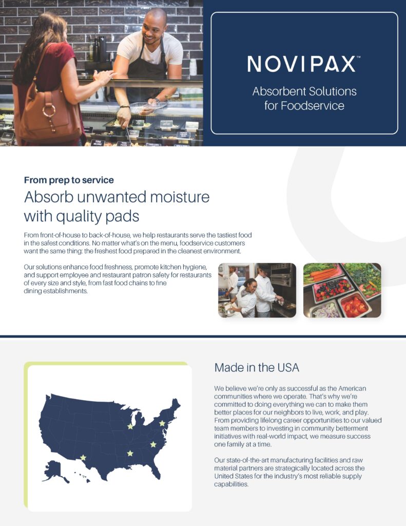 Novipax Foodservice Sell Sheet